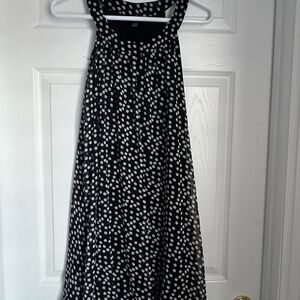 Black and white polka dot dress with baloon bottom Size S